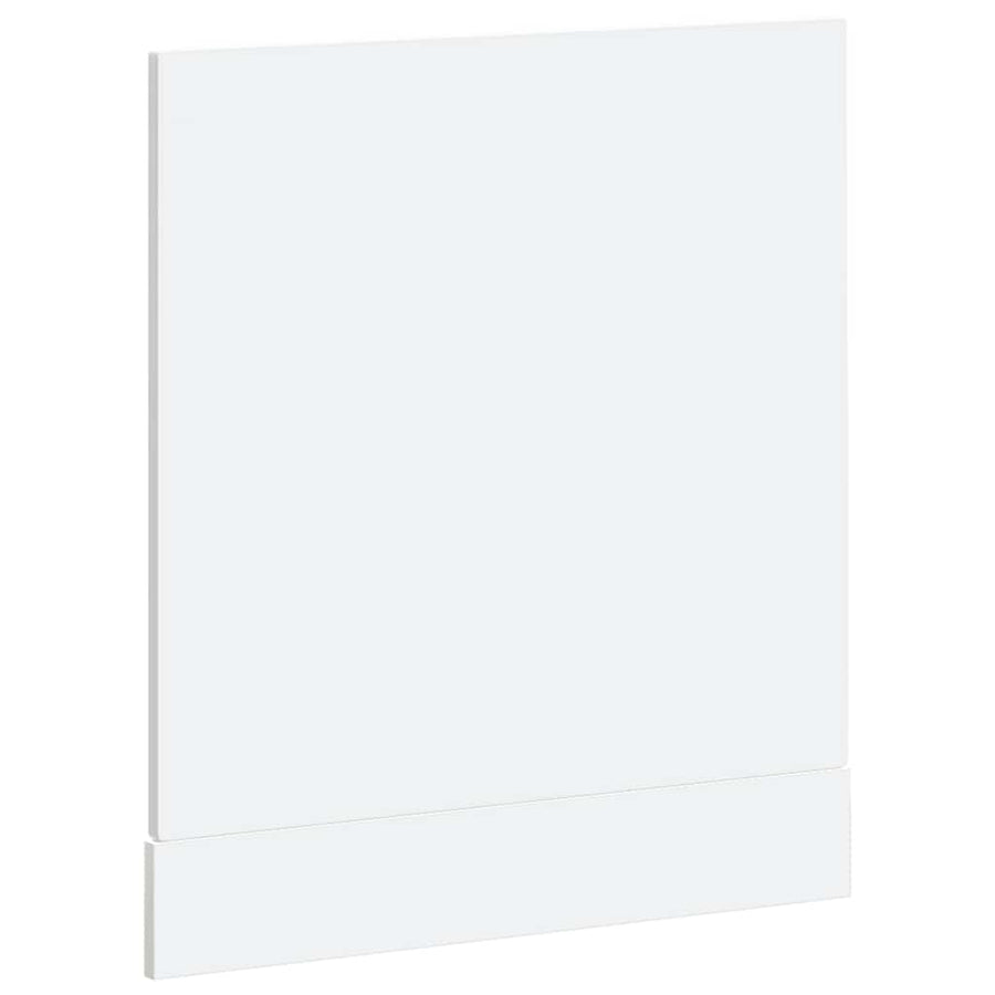 Vaatwaspaneel Porto 60x1,5x67 cm bewerkt hout hoogglans wit