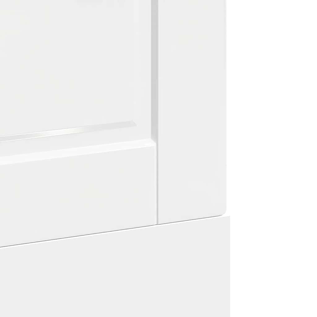 Vaatwaspaneel Porto 60x1,5x67 cm bewerkt hout hoogglans wit