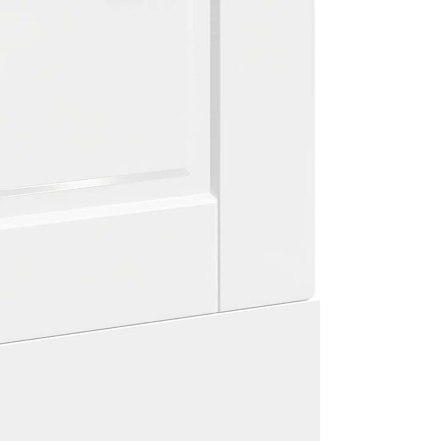 Vaatwaspaneel Porto 60x1,5x67 cm bewerkt hout hoogglans wit