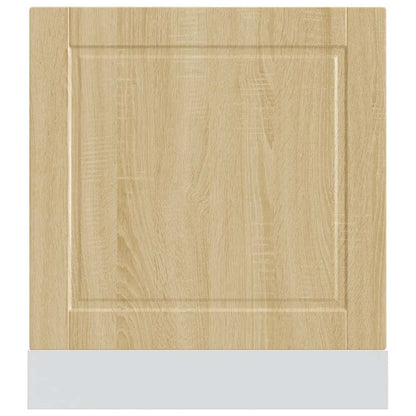 Vaatwaspaneel Porto 60x1,5x67 cm bewerkt hout sonoma eikenkleur
