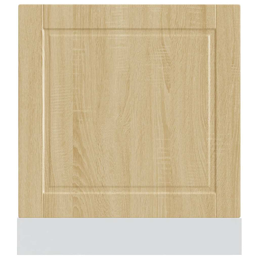 Vaatwaspaneel Porto 60x1,5x67 cm bewerkt hout sonoma eikenkleur