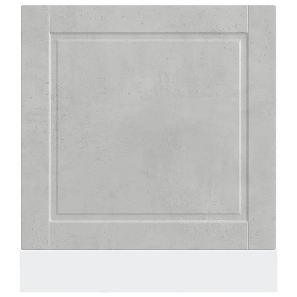 Vaatwaspaneel Porto 60x1,5x67 cm bewerkt hout betongrijs