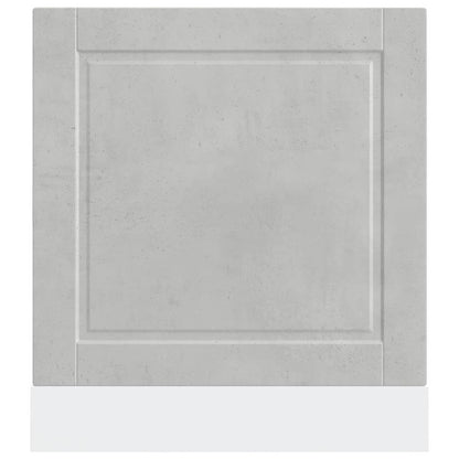Vaatwaspaneel Porto 60x1,5x67 cm bewerkt hout betongrijs