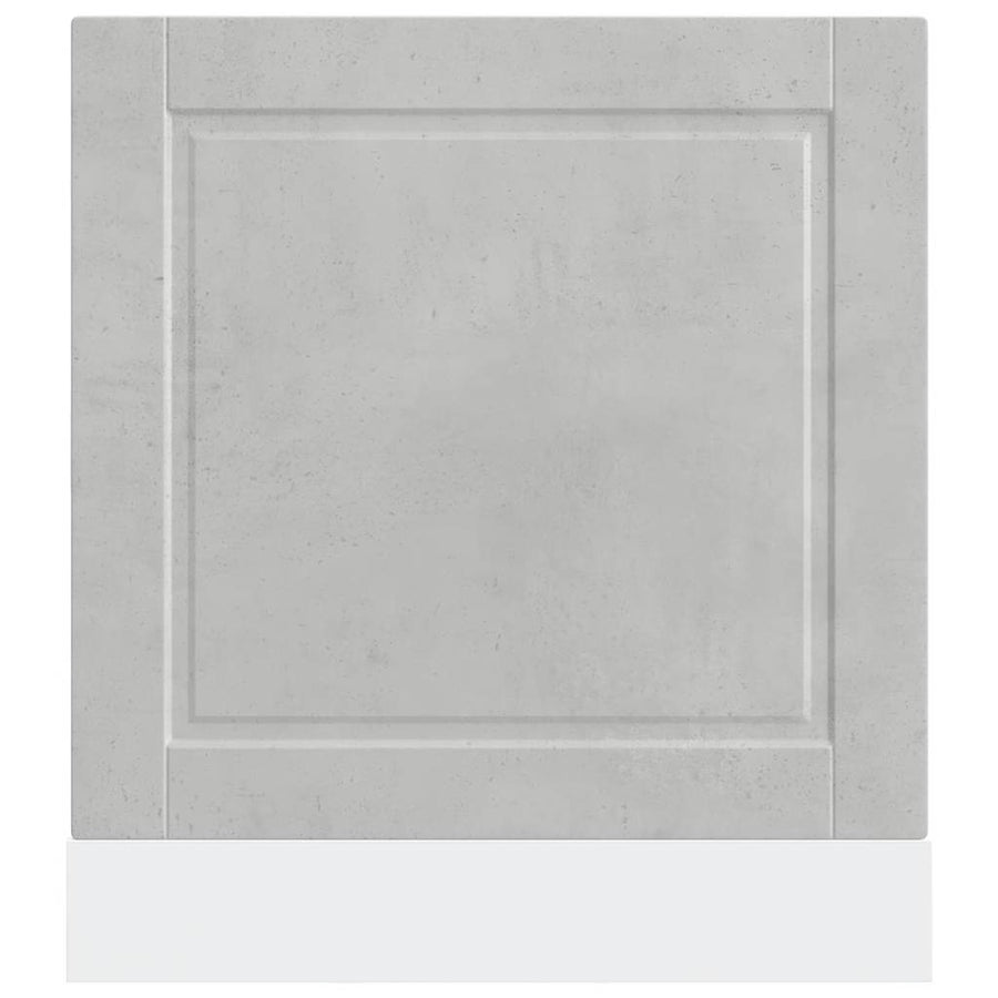 Vaatwaspaneel Porto 60x1,5x67 cm bewerkt hout betongrijs