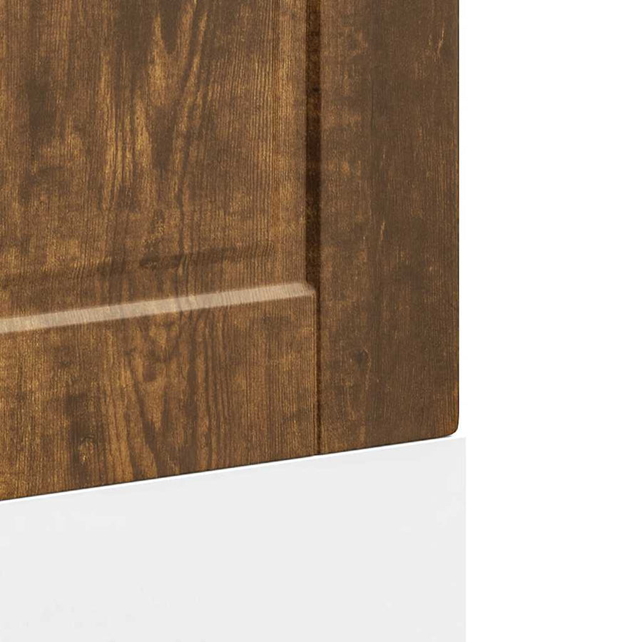 Vaatwaspaneel Porto 60x1,5x67 cm bewerkt hout gerookt eiken