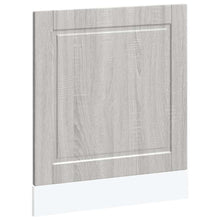 Vaatwaspaneel Porto 60x1,5x67cm bewerkt hout grijs sonoma eiken