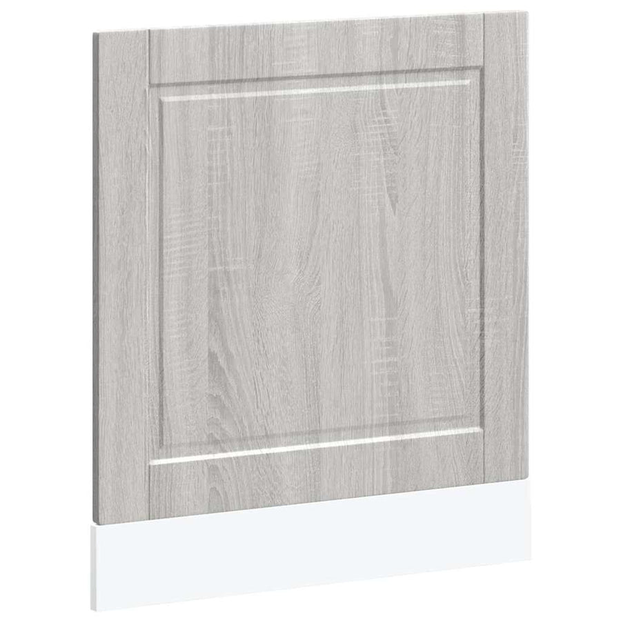 Vaatwaspaneel Porto 60x1,5x67cm bewerkt hout grijs sonoma eiken
