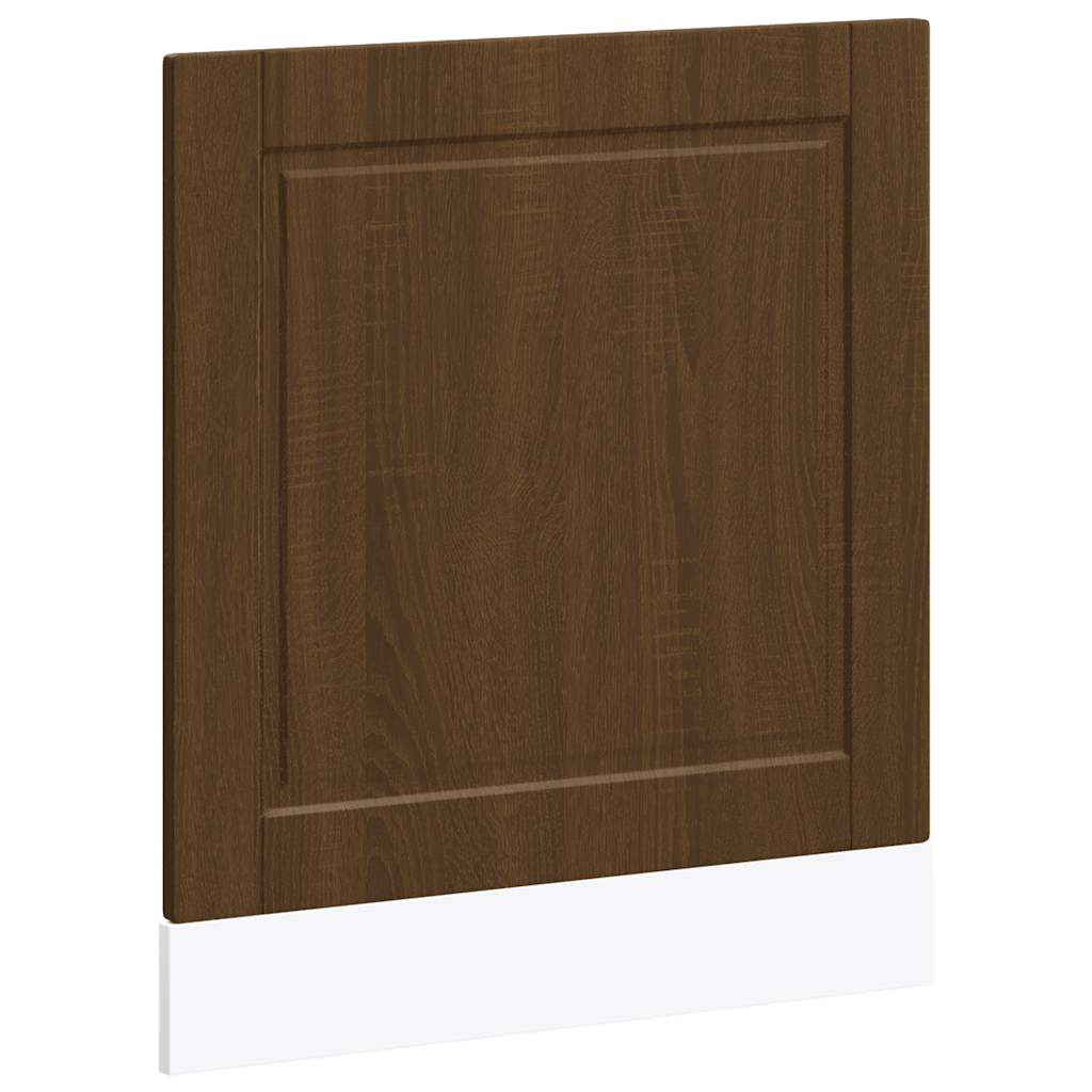 Vaatwaspaneel Porto 60x1,5x67 cm bewerkt hout bruin eikenkleur