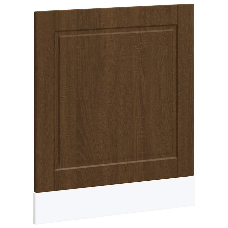 Vaatwaspaneel Porto 60x1,5x67 cm bewerkt hout bruin eikenkleur