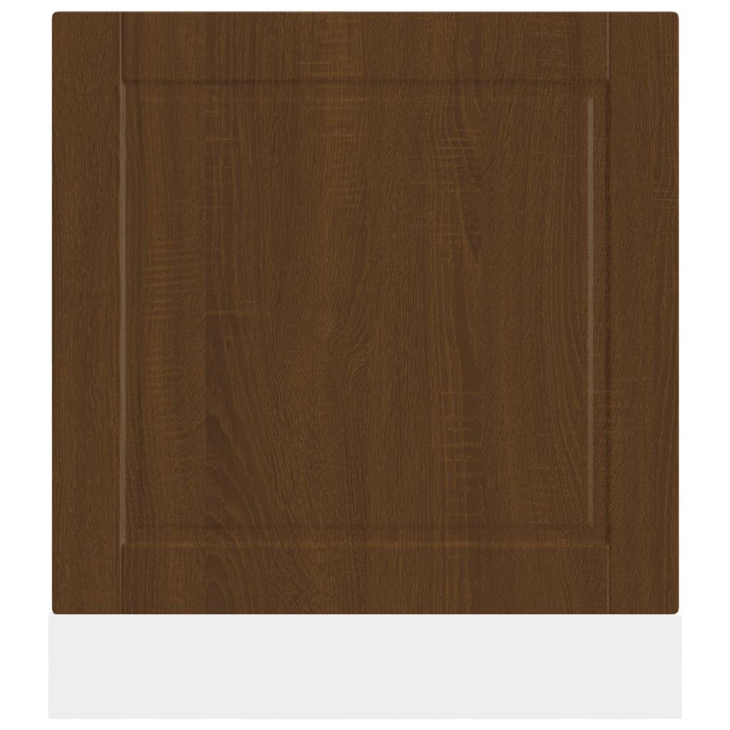 Vaatwaspaneel Porto 60x1,5x67 cm bewerkt hout bruin eikenkleur