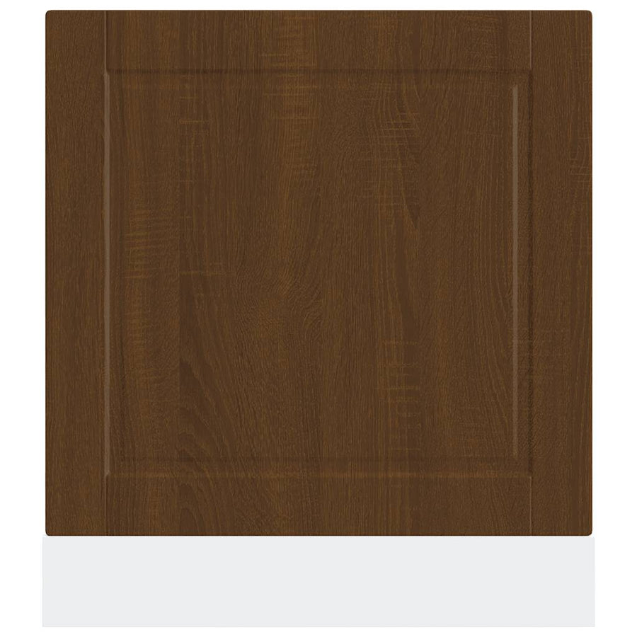 Vaatwaspaneel Porto 60x1,5x67 cm bewerkt hout bruin eikenkleur
