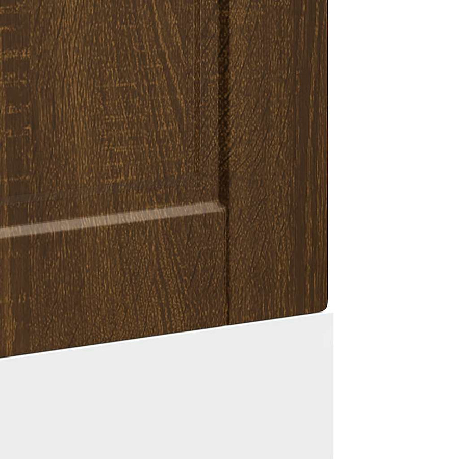 Vaatwaspaneel Porto 60x1,5x67 cm bewerkt hout bruin eikenkleur