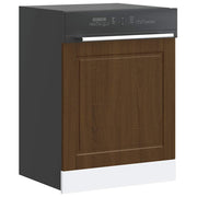 Vaatwaspaneel 60x1,5x67 cm bewerkt hout bruin
