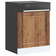 Vaatwaspaneel 60x1,5x67 cm bewerkt hout oud houtkleurig