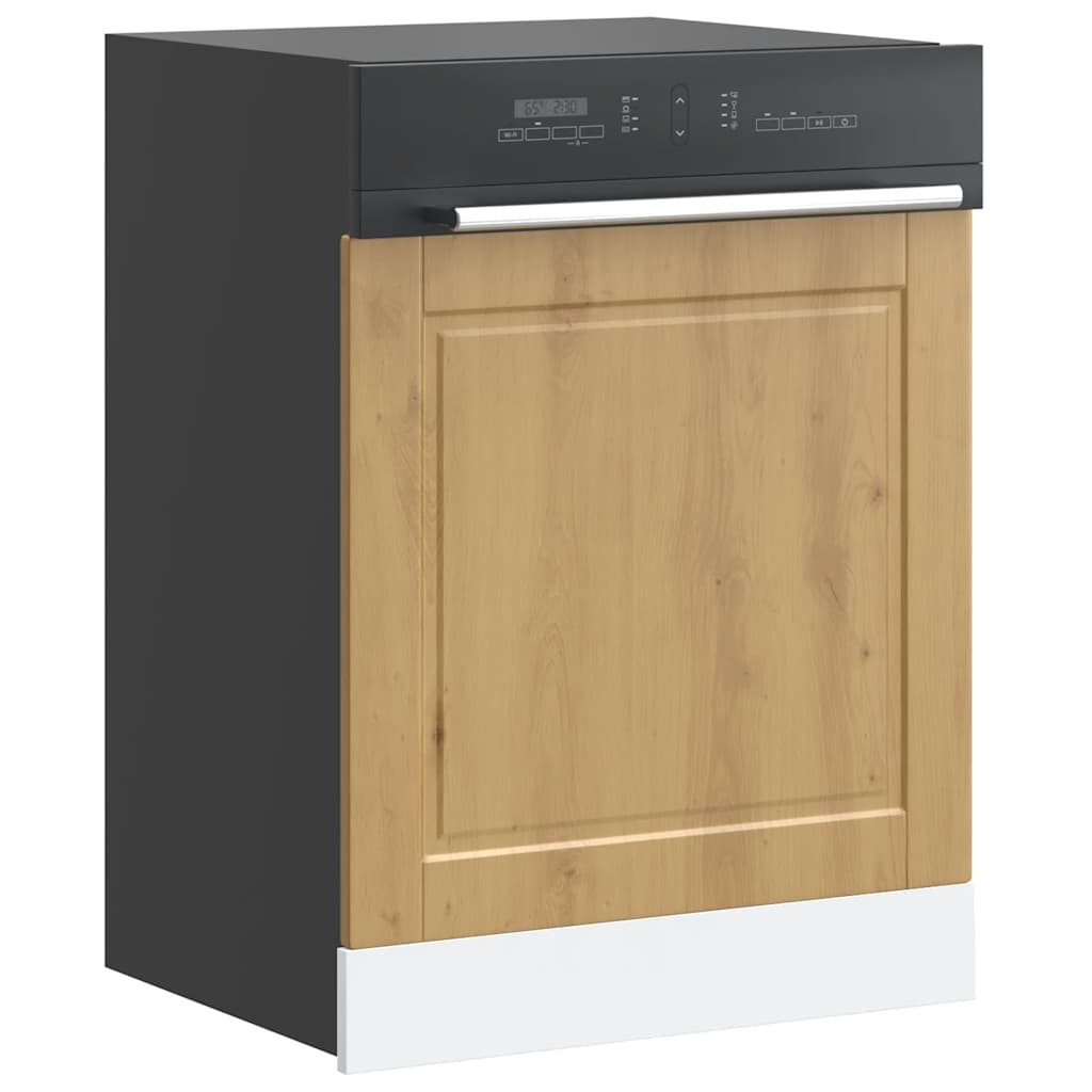 Vaatwaspaneel Porto 60X1,5X67 Cm Bewerkt Hout Artisanaal Eiken artisanaal eikenkleurig