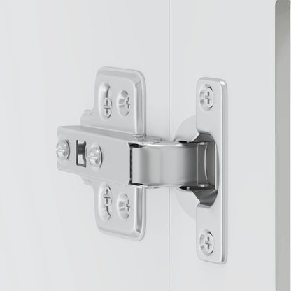 Keukenwandkast met glazen deur Porto wit