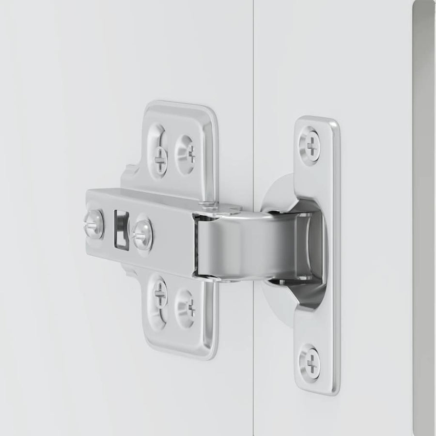 Keukenwandkast met glazen deur Porto wit