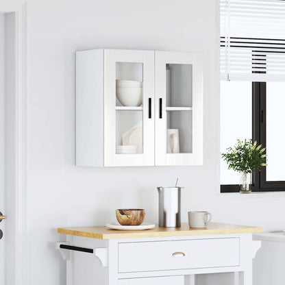 Keukenwandkast met glazen deur Porto hoogglans wit