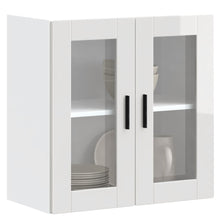 Keukenwandkast met glazen deur Porto hoogglans wit