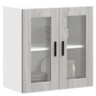 Keukenwandkast 60x31x60 cm grijs sonoma eiken