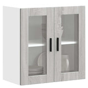 Keukenwandkast 60x31x60 cm grijs sonoma eiken