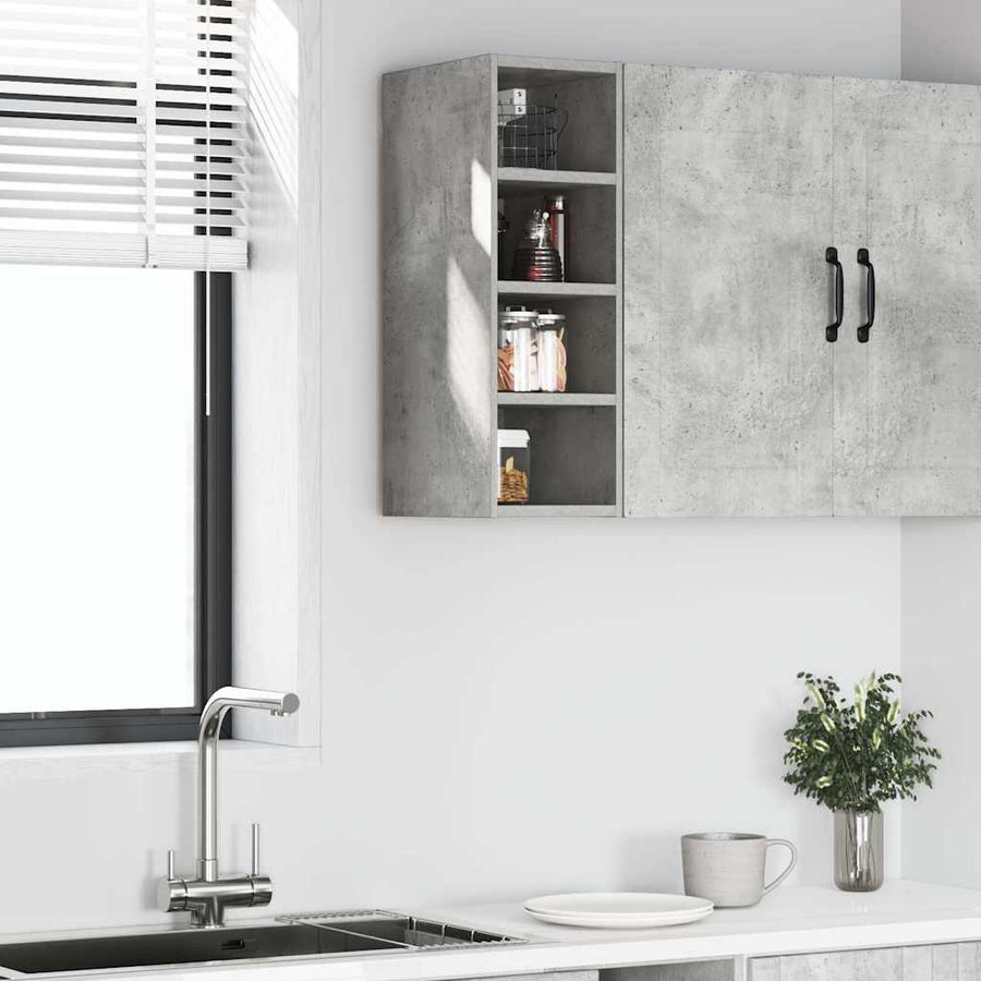 Hangkast 20x29,5x60 cm bewerkt hout betongrijs