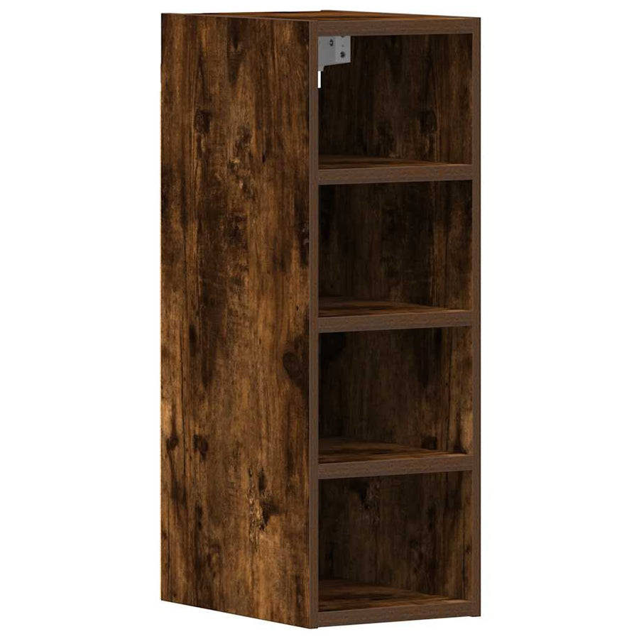 Hangkast 20x29,5x60 cm bewerkt hout gerookt eikenkleurig