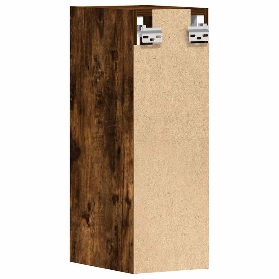 Hangkast 20x29,5x60 cm bewerkt hout gerookt eikenkleurig