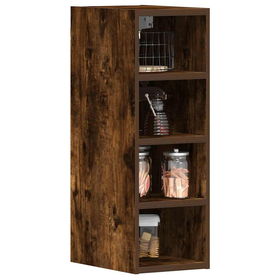 Hangkast 20x29,5x60 cm bewerkt hout gerookt eikenkleurig
