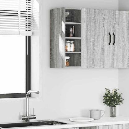 Hangkast 20x29,5x60 cm bewerkt hout grijs sonoma eikenkleurig