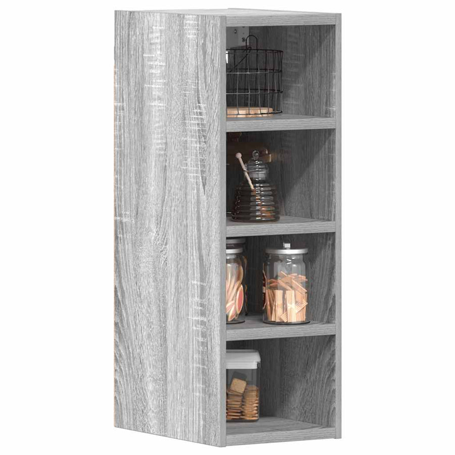 Hangkast 20x29,5x60 cm bewerkt hout grijs sonoma eikenkleurig