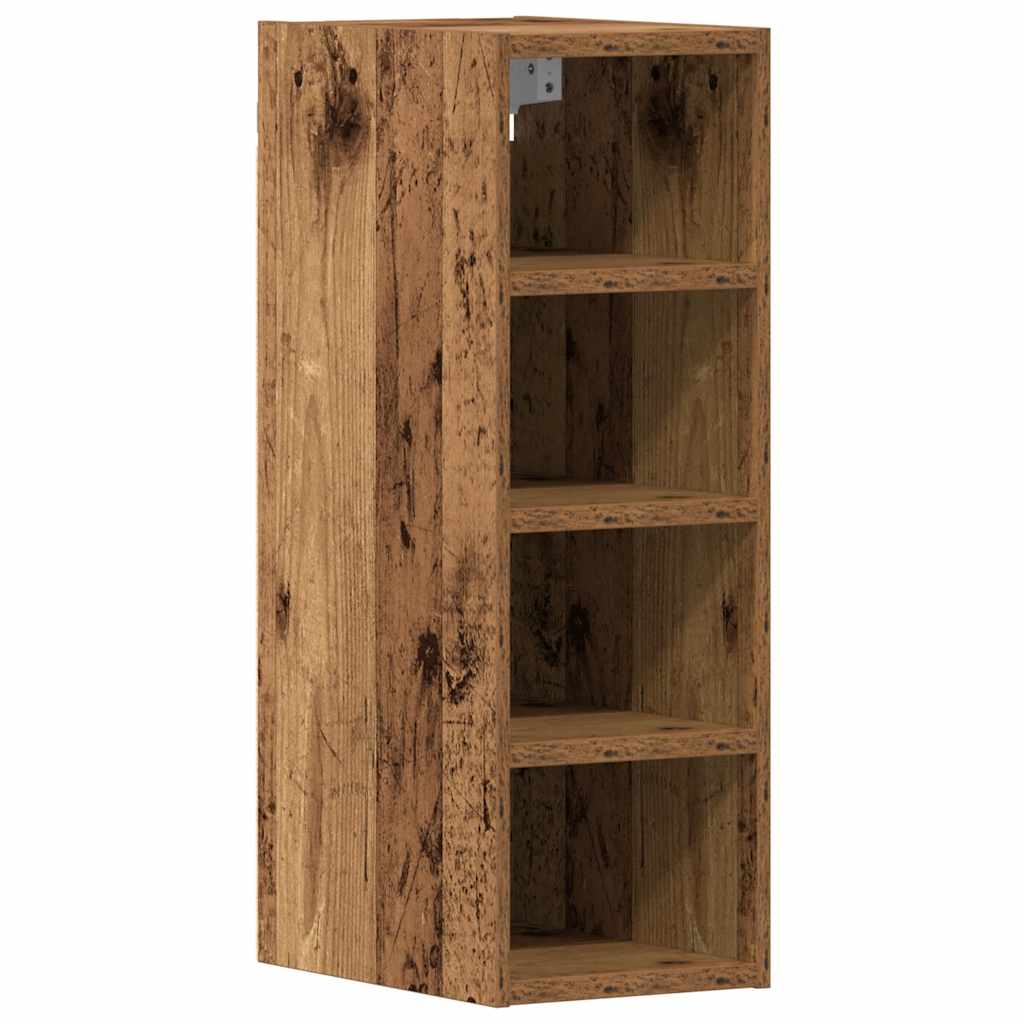 Hangkast 20x29,5x60 cm bewerkt hout oud houtkleurig