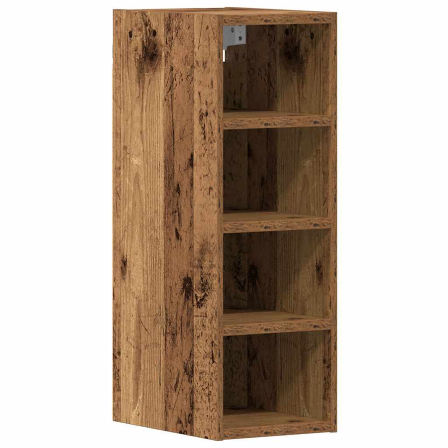 Hangkast 20x29,5x60 cm bewerkt hout oud houtkleurig
