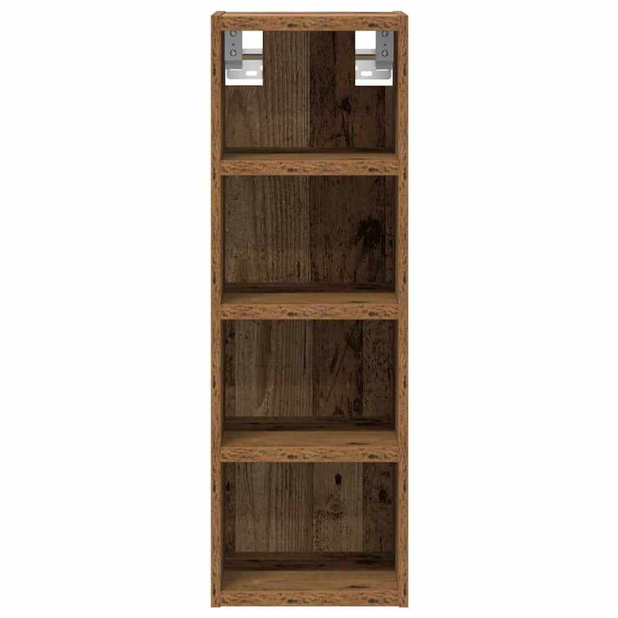 Hangkast 20x29,5x60 cm bewerkt hout oud houtkleurig