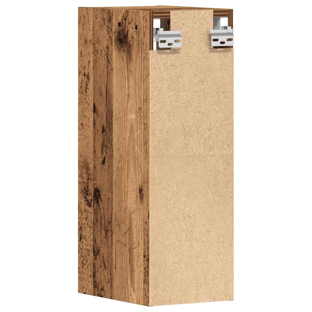 Hangkast 20x29,5x60 cm bewerkt hout oud houtkleurig