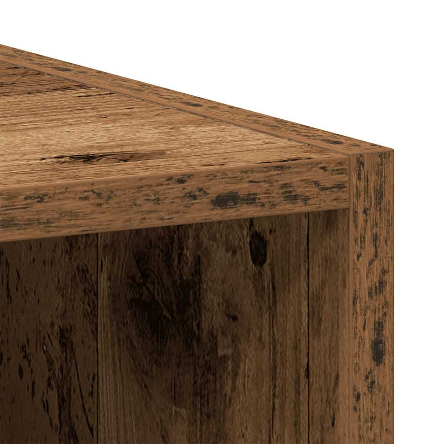 Hangkast 20x29,5x60 cm bewerkt hout oud houtkleurig