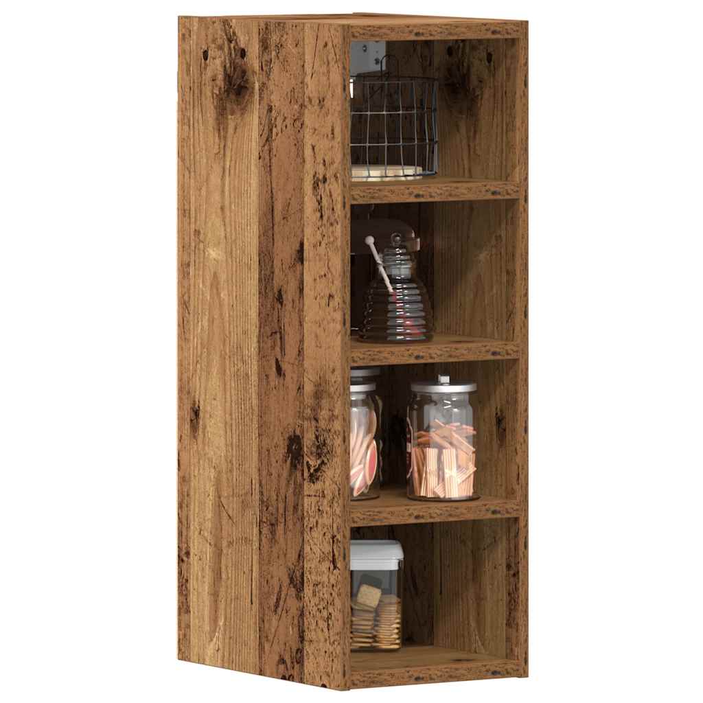 Hangkast 20x29,5x60 cm bewerkt hout oud houtkleurig