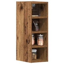 Hangkast 20x29,5x60 cm bewerkt hout oud houtkleurig