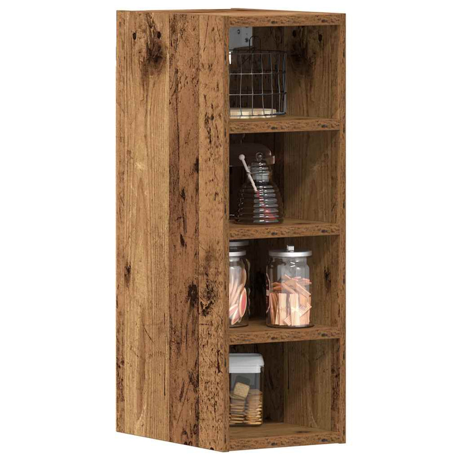 Hangkast 20x29,5x60 cm bewerkt hout oud houtkleurig