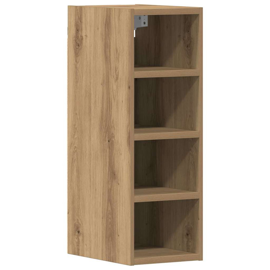 Hangkast 20x29,5x60 cm bewerkt hout artisanaal eikenkleur