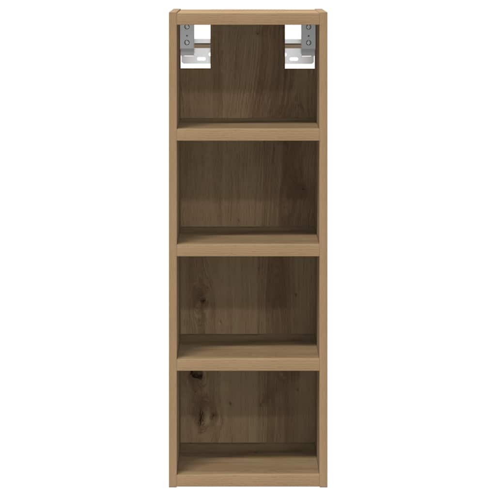 Hangkast 20x29,5x60 cm bewerkt hout artisanaal eikenkleur
