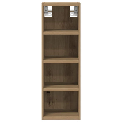 Hangkast 20x29,5x60 cm bewerkt hout artisanaal eikenkleur