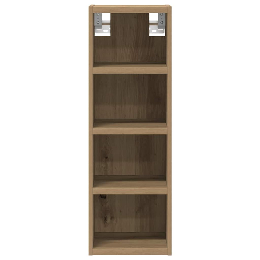 Hangkast 20x29,5x60 cm bewerkt hout artisanaal eikenkleur