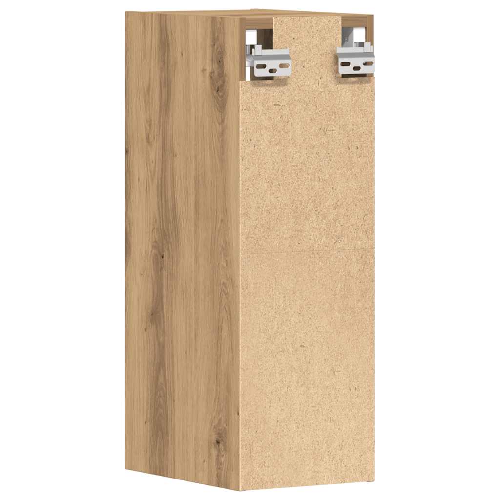 Hangkast 20x29,5x60 cm bewerkt hout artisanaal eikenkleur