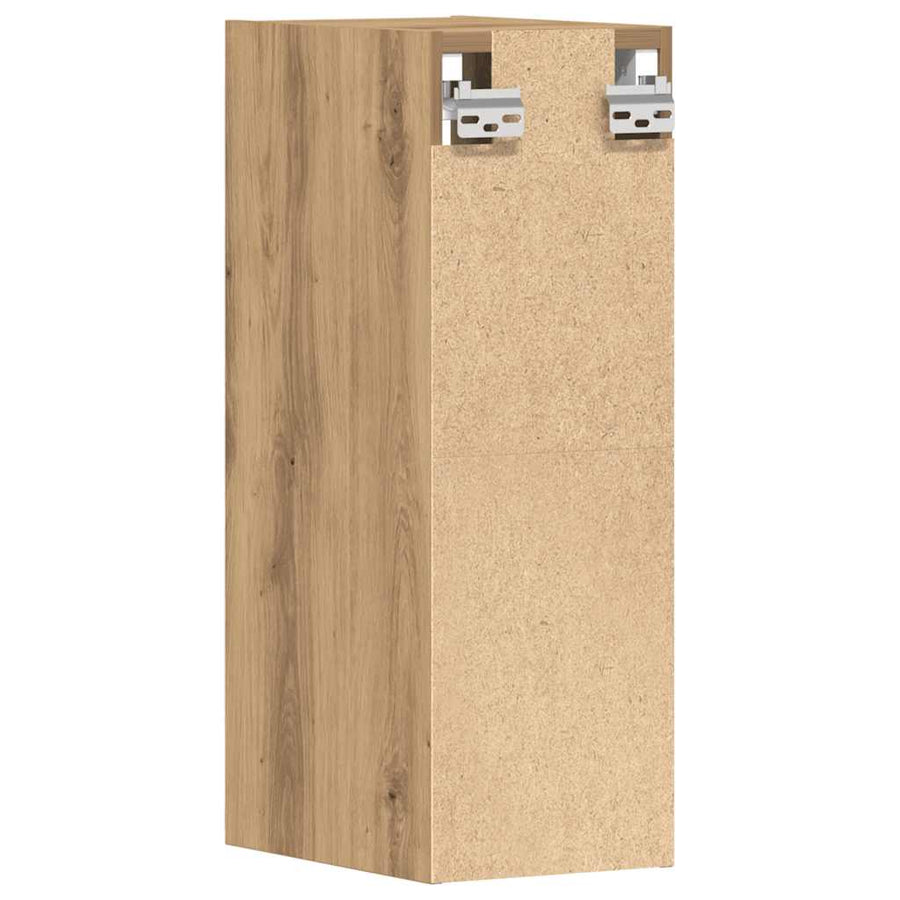 Hangkast 20x29,5x60 cm bewerkt hout artisanaal eikenkleur