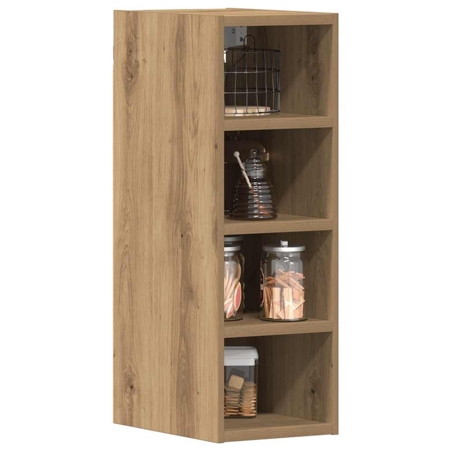 Hangkast 20x29,5x60 cm bewerkt hout artisanaal eikenkleur