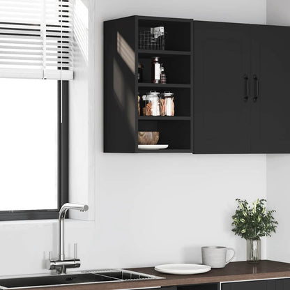 Bovenkast Riga 30x29,5x60 cm bewerkt hout zwart