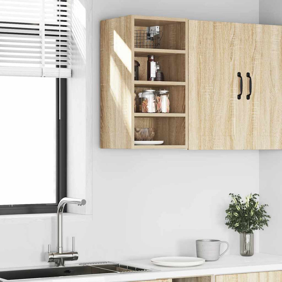 Hangkast 30x29,5x60 cm bewerkt hout sonoma eikenkleurig