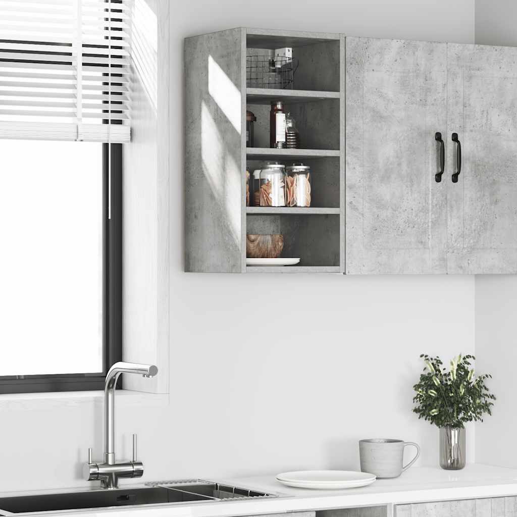 Hangkast 30x29,5x60 cm bewerkt hout betongrijs