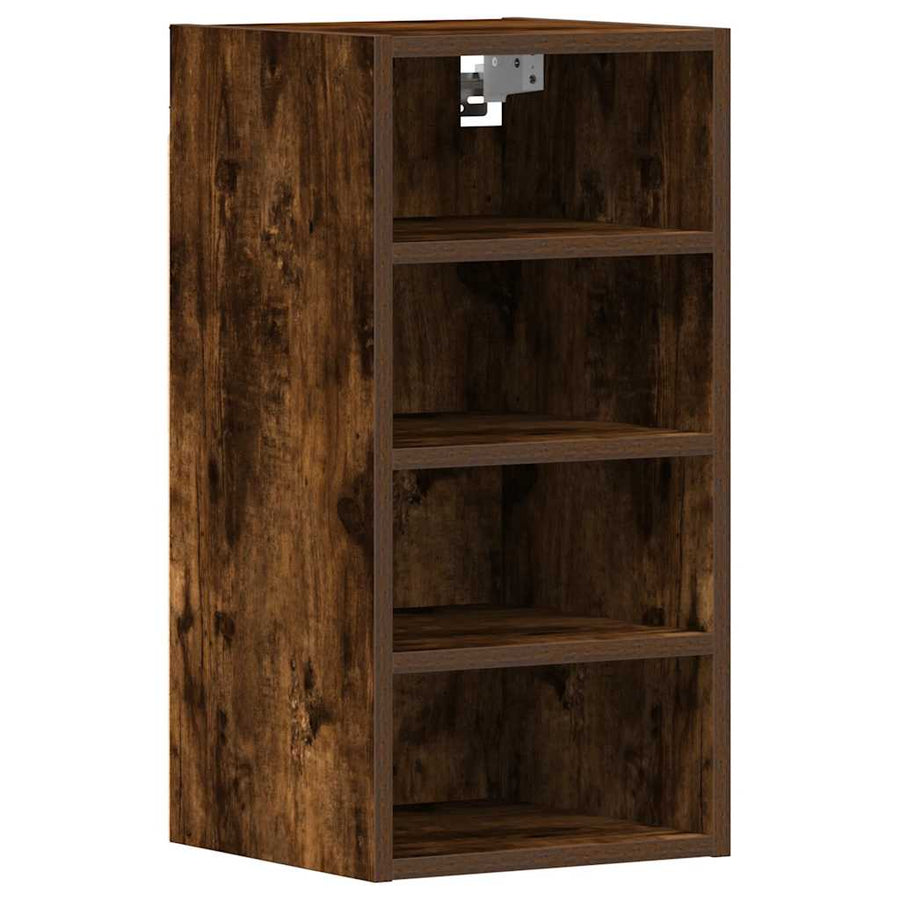 Hangkast 30x29,5x60 cm bewerkt hout gerookt eikenkleurig